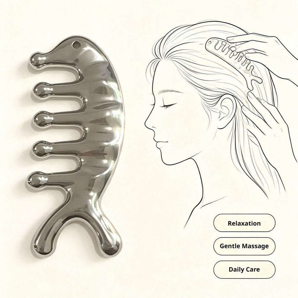Hair Care Tools - Multifunctional Massager Comb Dolphin-Shaped Face Neck