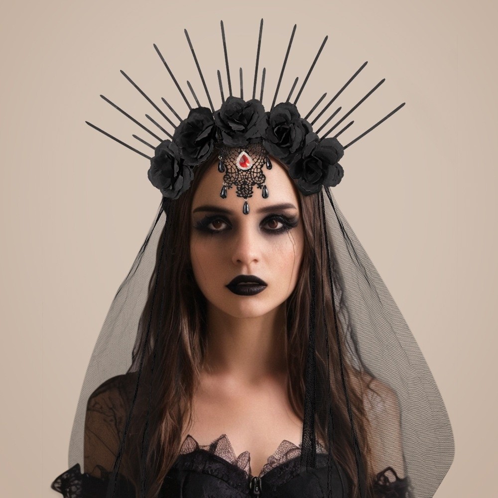 Headdress Mesh Halloween Headb - Hair Net Invisible recension och pris