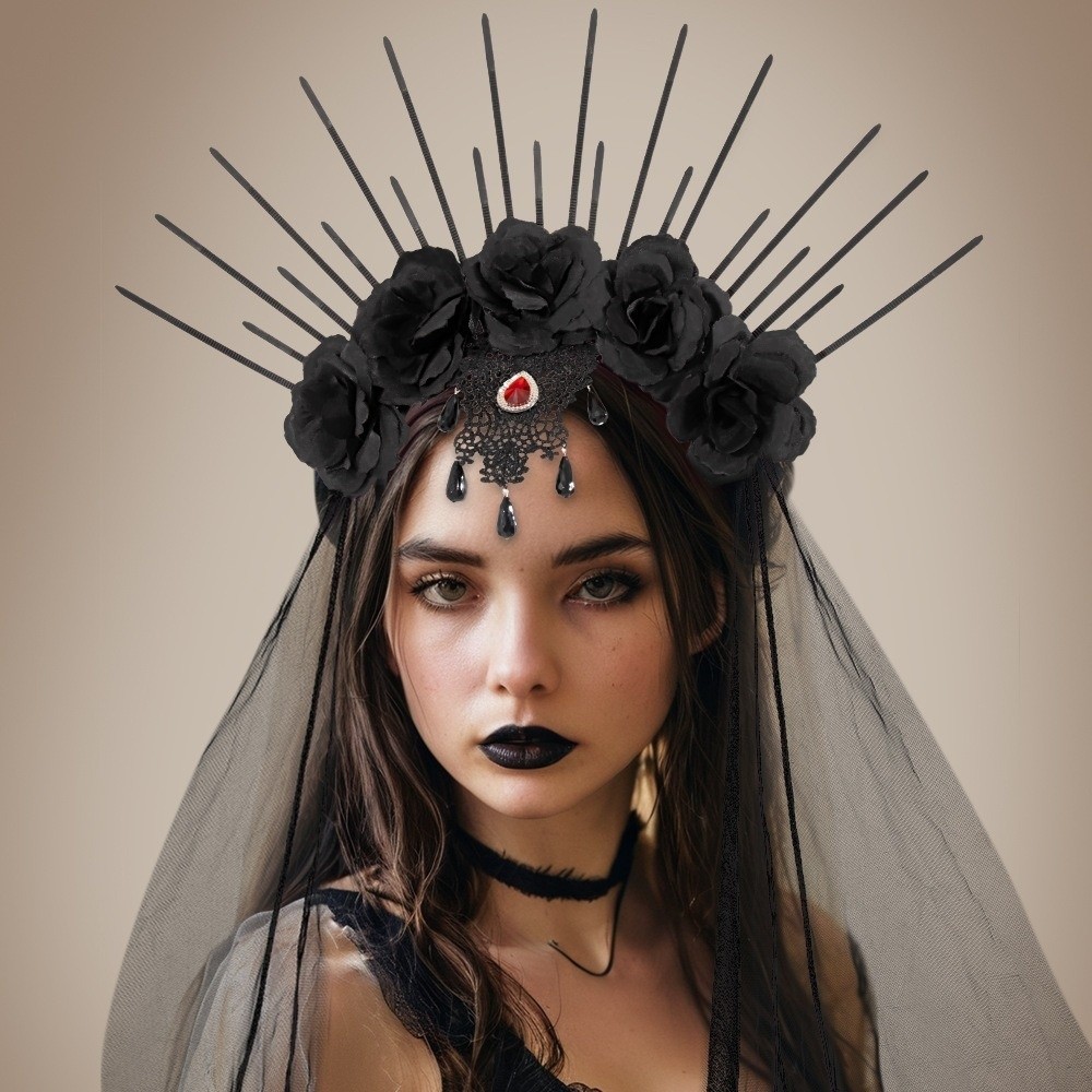 Headdress Mesh Halloween Headb - Hair Net Invisible recension och pris