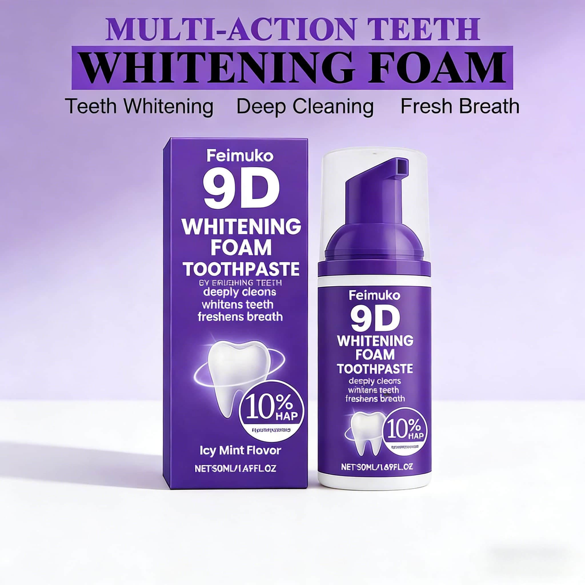 9D Purple Tooth Mousse WHITENI - Purple Toning Shampoo recension och pris
