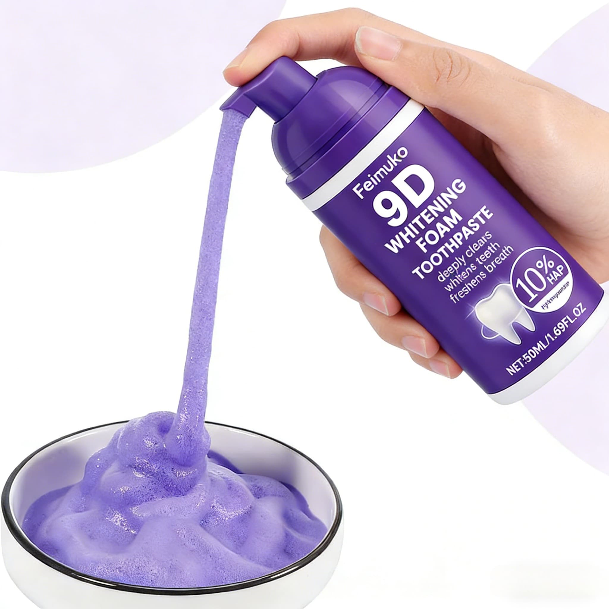 9D Purple Tooth Mousse WHITENI - Purple Toning Shampoo recension och pris