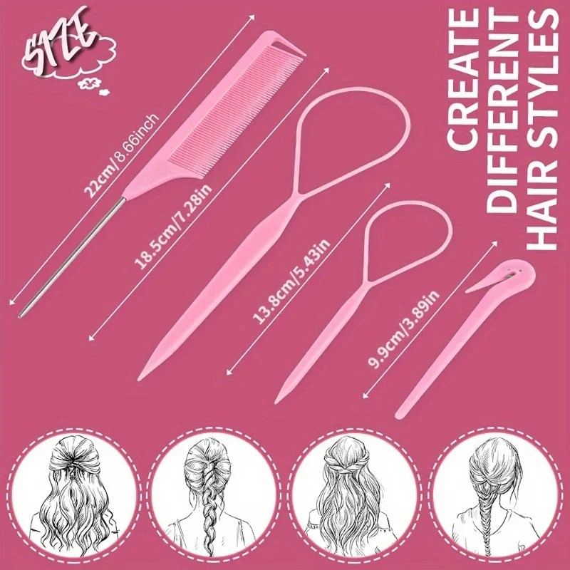 4/5/6pcs Hair Brush Set Hairdr - Hair Care Spray recension och pris