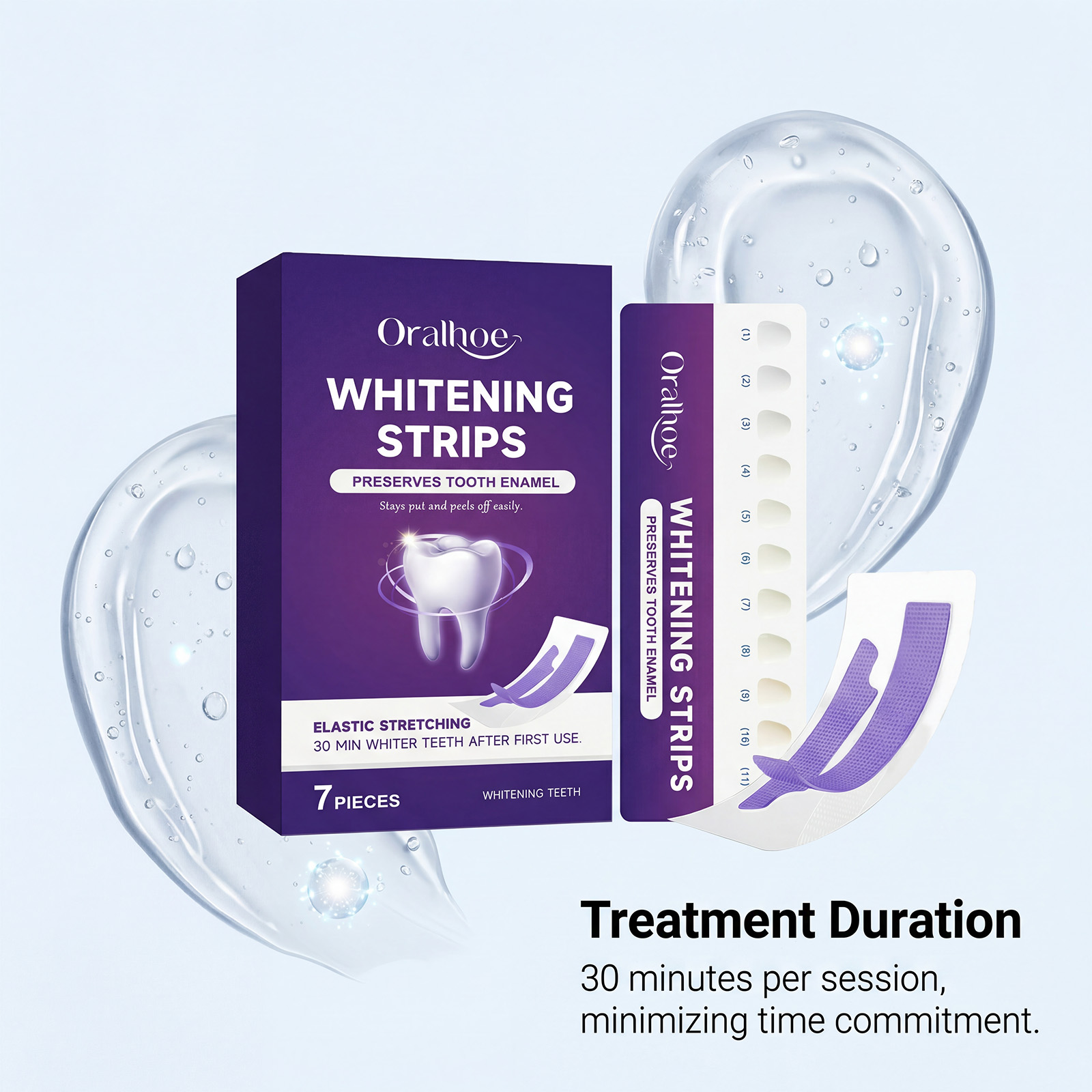 Purple Teeth Whitening Strips  - Purple Toning Shampoo recension och pris