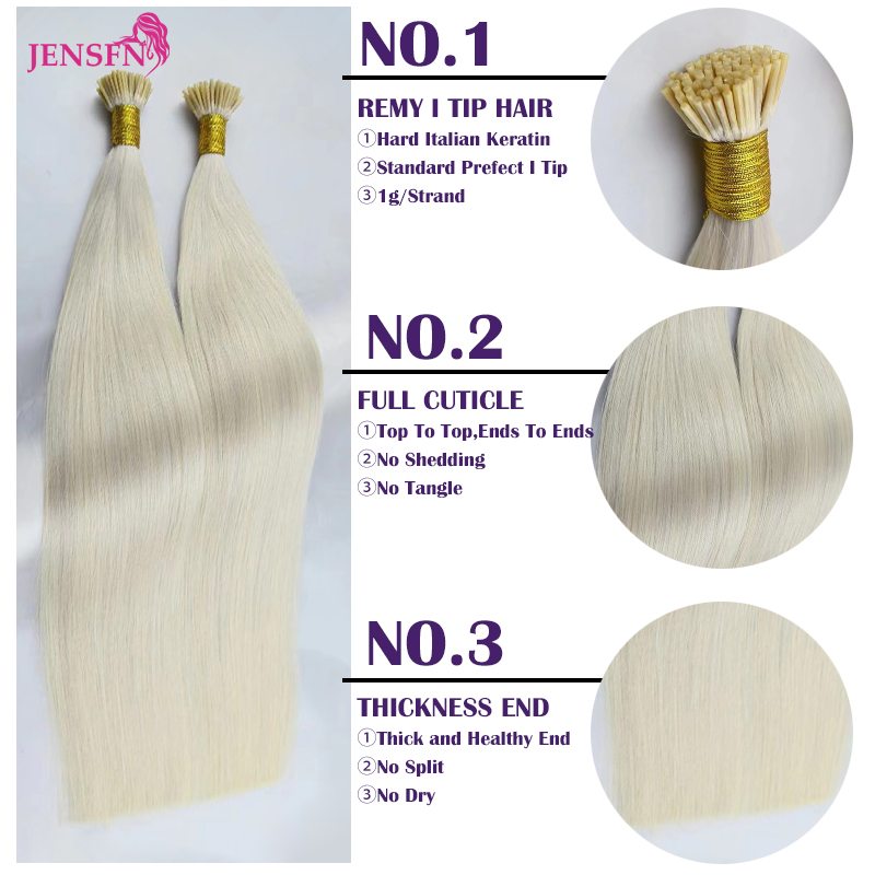 JENSFN I Tip Hair Extensions 1 - Hair Care Keratin recension och pris