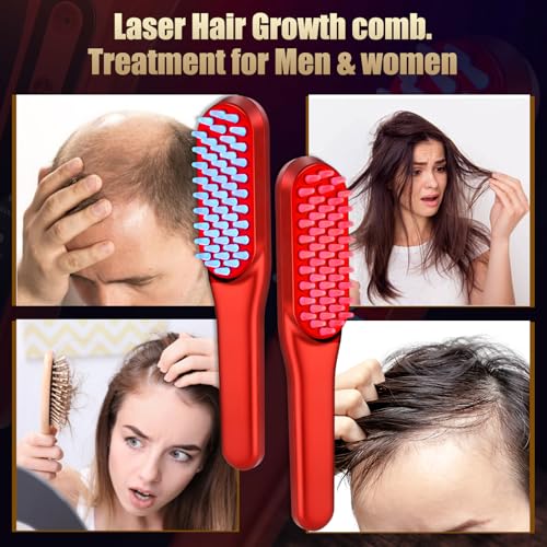 Laser Hair Growth Comb, Red Li - Hair Care With Protein recension och pris