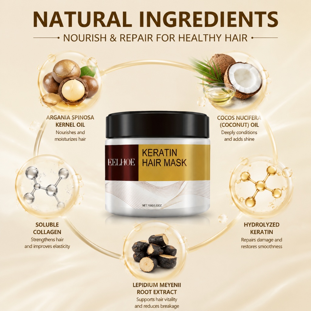 Keratin Hair Mask Argan Coconu - Hair Care Keratin recension och pris