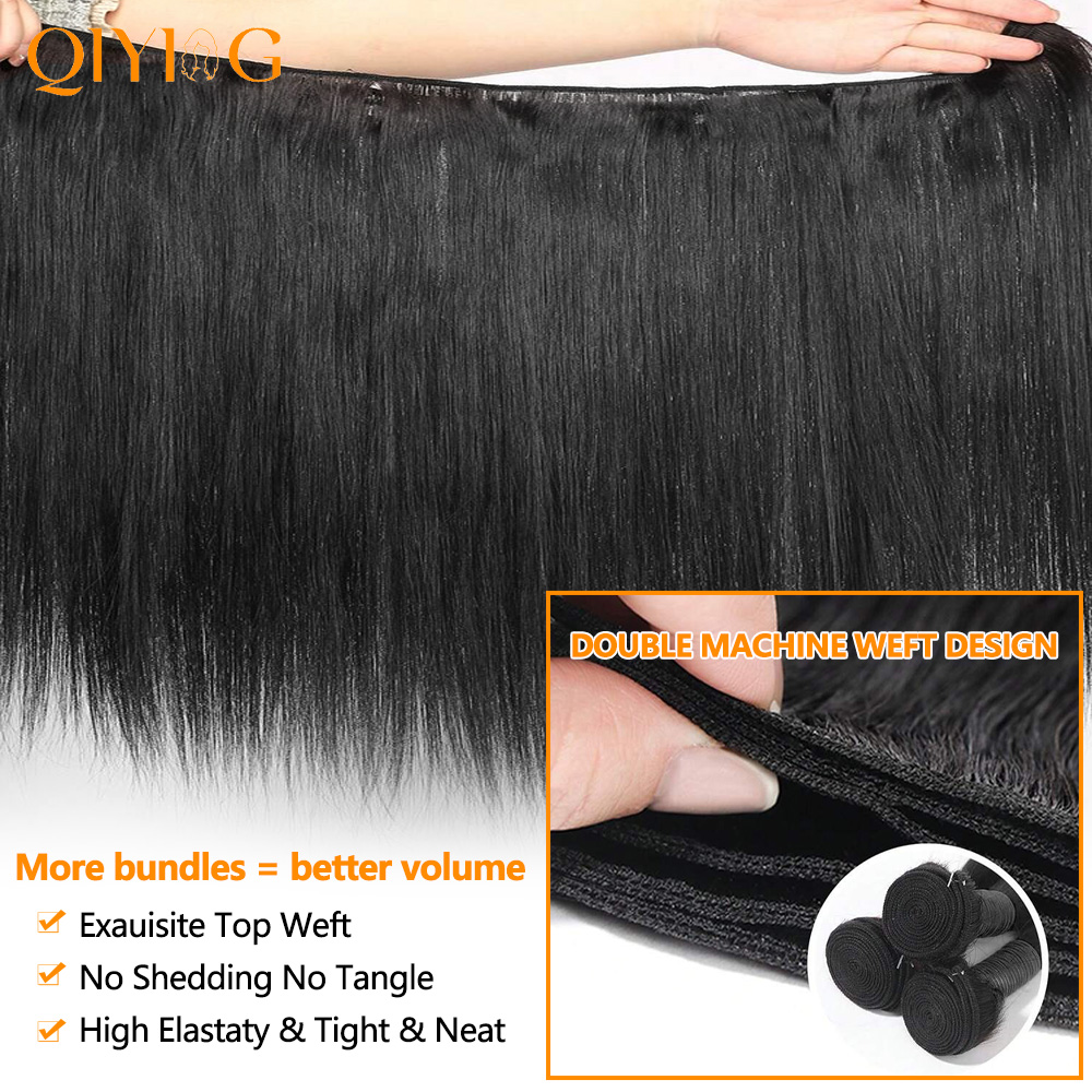 Bone Straight Human Hair Bundl - Hair Care Indian recension och pris