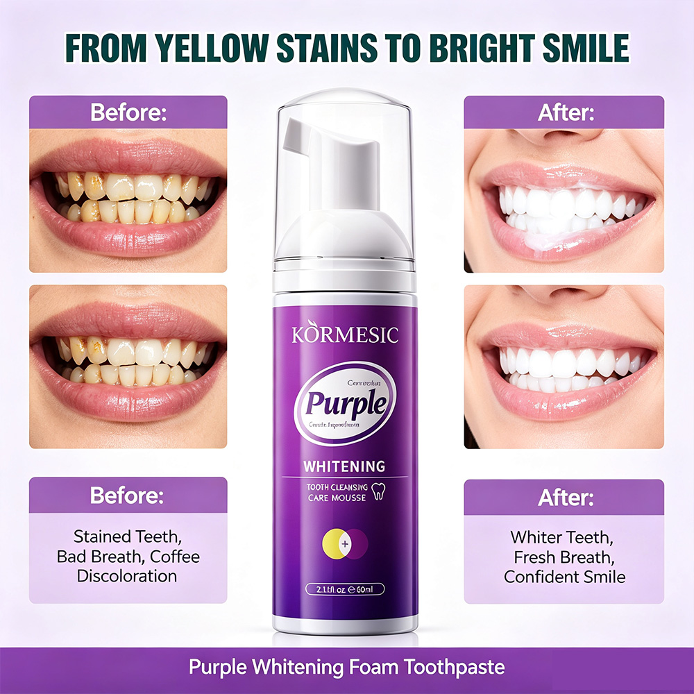 Purple Whitening Tooth Mousse  - Purple Toning Shampoo recension och pris