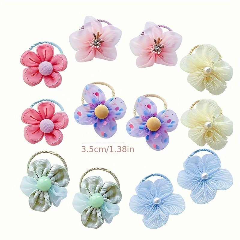 10Pcs Children's Mesh Flower H - Hair Net Invisible recension och pris