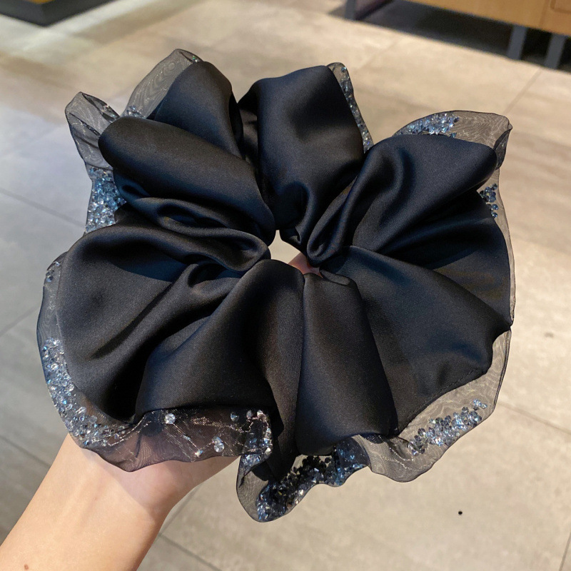 Oversized Silk Crystal Hair Sc - Hair Net Invisible recension och pris