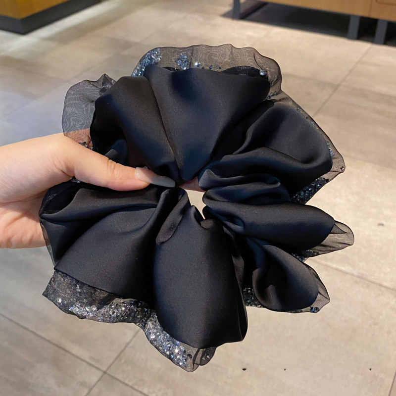 Oversized Silk Crystal Hair Sc - Hair Net Invisible recension och pris