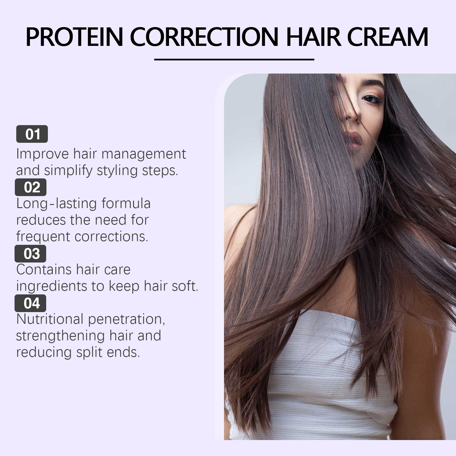 Protein Hair Straightening Cre - Hair Care With Protein recension och pris