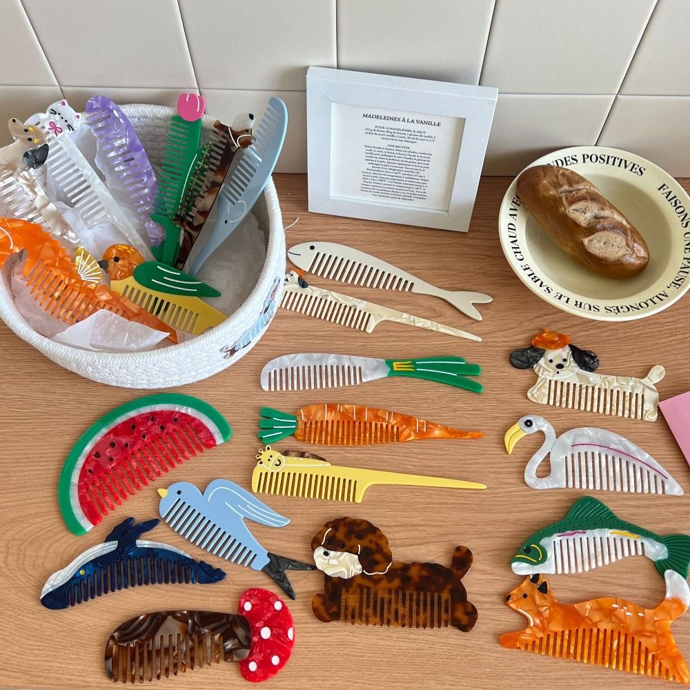 Hair Care Tulip Acetate Comb C - Hair Care Vegetables recension och pris